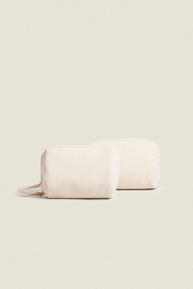 TRIPLE NYLON MAKEUP BAG