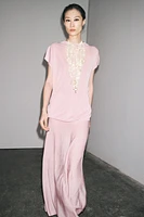 TOP EN MAILLE MANCHES AMPLES