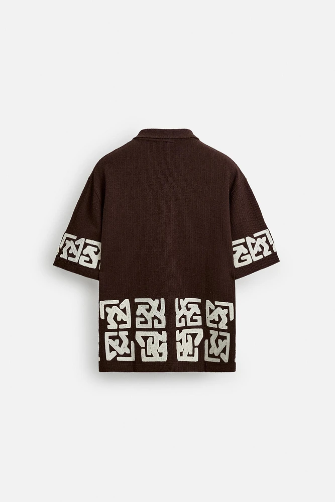 CHEMISE RELAXED FIT BRODÉE