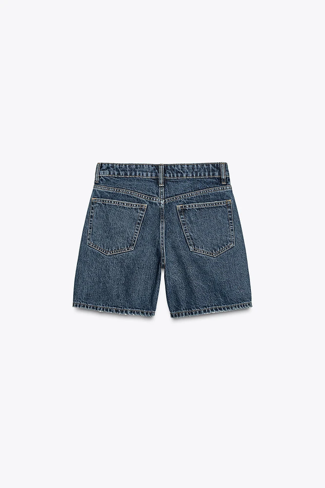 TRF MID-RISE DENIM SHORTS