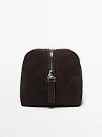 Nappa leather toiletry bag