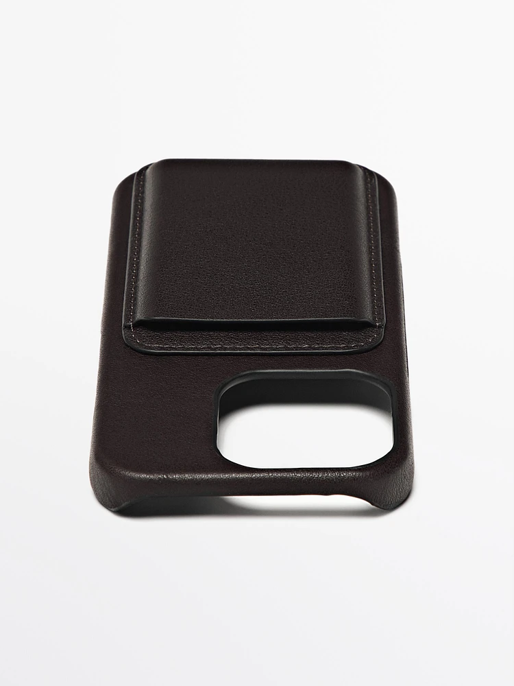 Coque iPhone 16 Pro en cuir nappa
