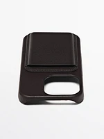 Coque iPhone 16 Pro en cuir nappa