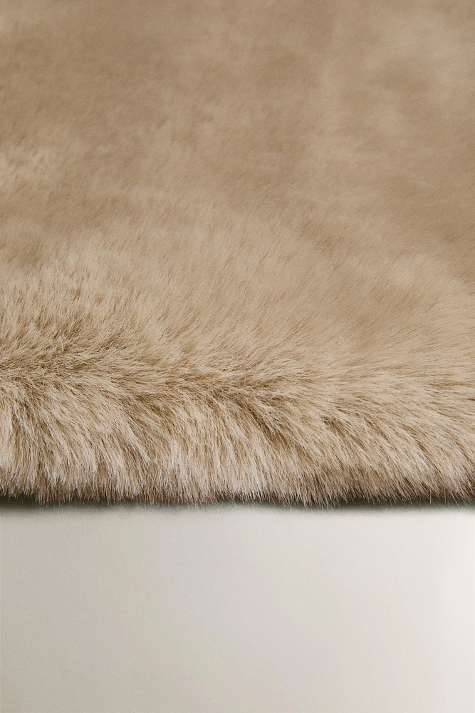 FAUX FUR AREA RUG