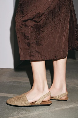 BRAIDED SLINGBACK SHOES
