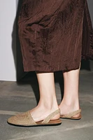BRAIDED SLINGBACK SHOES
