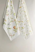PACK OF COTTON KITCHEN TOWELS WITH PEARS (PACK OF 2)