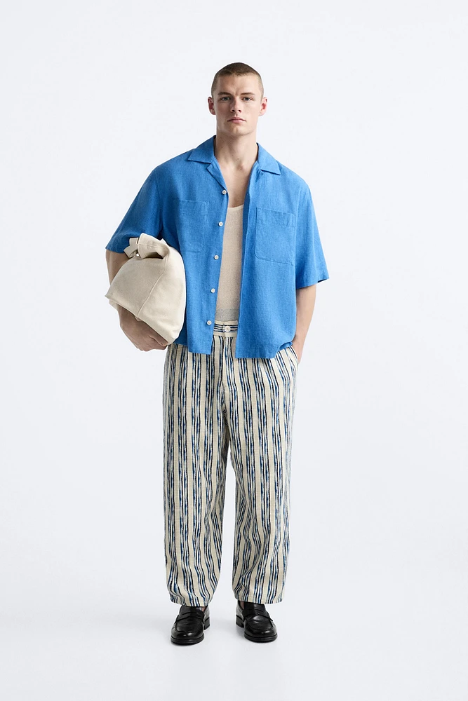 STRIPED JACQUARD PANTS