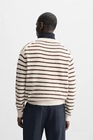 TEXTURED STRIPED SWEATER