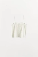 SATIN EFFECT TANK TOP
