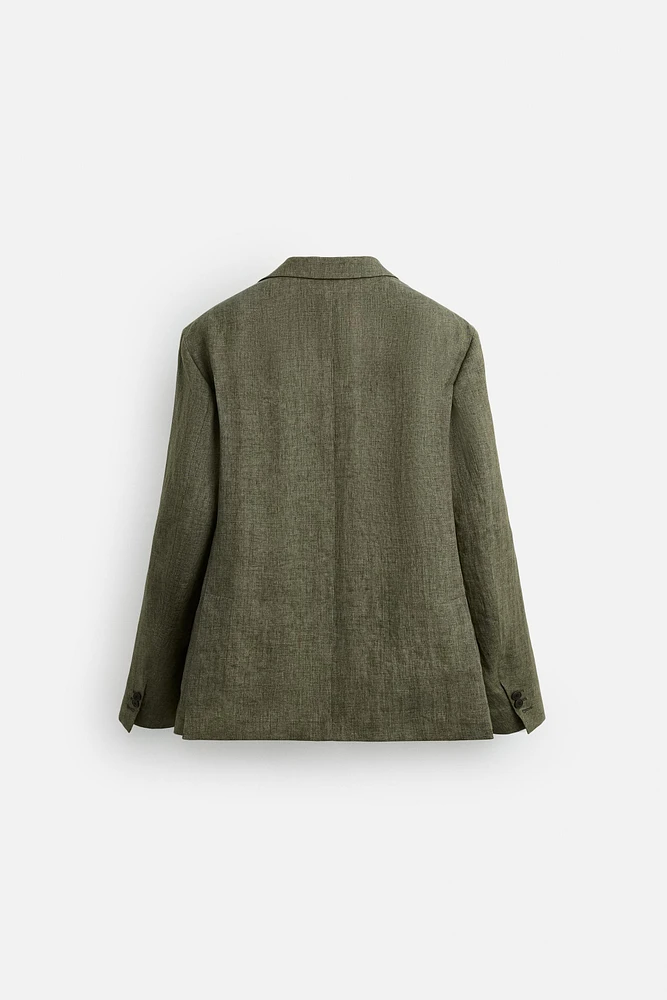 100% LINEN SUIT BLAZER