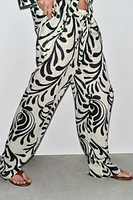PANTALON IMPRIMÉ RAMIE ZW COLLECTION