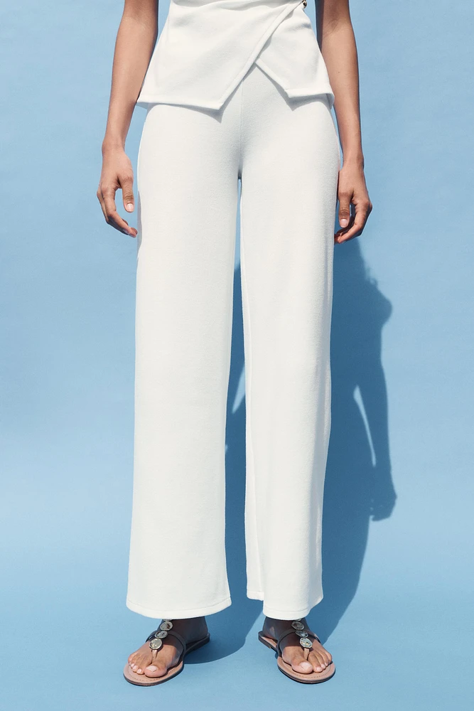 PANTALON LARGE TEXTURÉ
