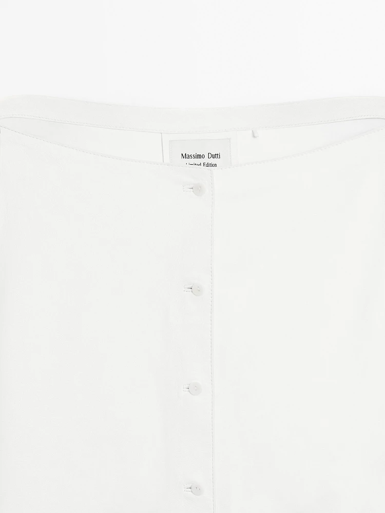 Chemise cintrée en cuir et daim - Limited Edition