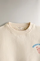 PEANUTS™ COTTON PIZZA SWEATSHIRT