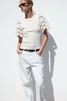 EMBROIDERED SLEEVE SHIRT