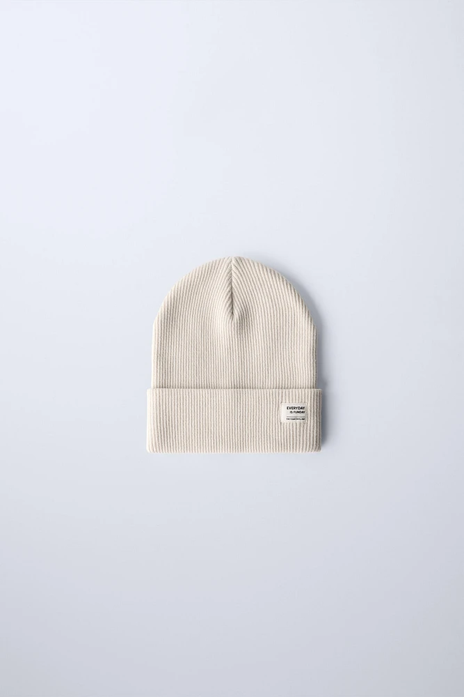 RIBBED COTTON HAT