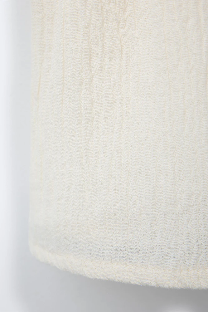 ROBE EN MAILLE CROCHET ET FANTAISIE