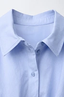KNOTTED SHIRT DRESS