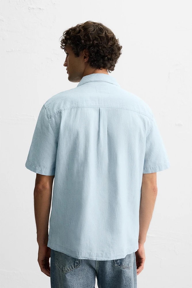 CHEMISE EN COTON ET LIN