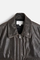 WASHED LEATHER JACKET