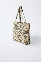 Zebra Print Tote Bag