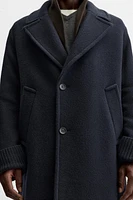 WOOL BLEND TEXTURED COAT