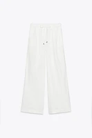 PANTALON LARGE AVEC LIN CEINTURE