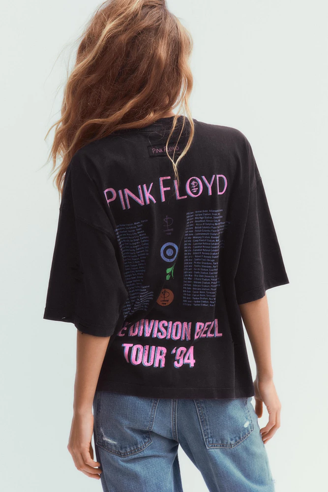 T-SHIRT EFFET DÉLAVÉ PINK FLOYD