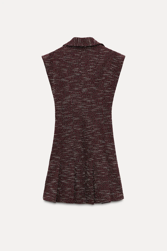 TEXTURED MINI DRESS