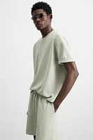 RELAXED FIT STRUCTURED T-SHIRT