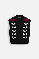 LIMITED EDITION HEART JACQUARD VEST