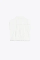 TOPSTITCHING ELASTIC HEM VEST