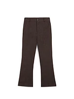 100% linen flare fit trousers