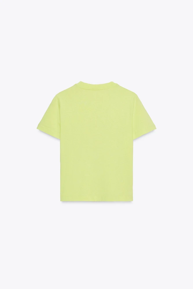 WASHED T-SHIRT WITH TEXT