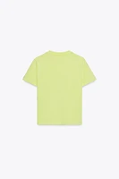 WASHED T-SHIRT WITH TEXT