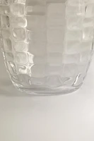 RAISED SQUARE-EFFECT TUMBLER