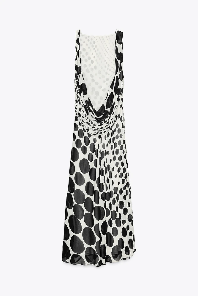 POLKA DOT MAXI DRESS ZW COLLECTION