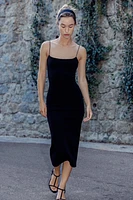 STRETCH MIDI DRESS