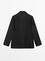 Blazer loose fit denim