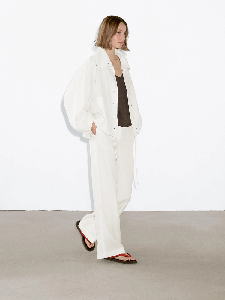 Veste bomber fluide effet volume