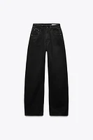 TRF CURVED HIGH-WAISTED JEANS