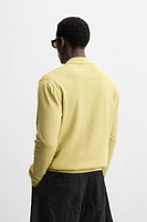 KNIT COTTON - LYOCELL POLO SHIRT