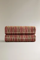 COUVRE-LIT COTON RAYURES MULTICOLORES