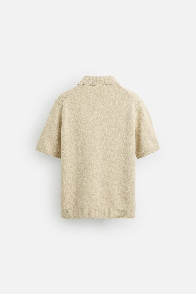 POLO EN MAILLE STRUCTURÉE