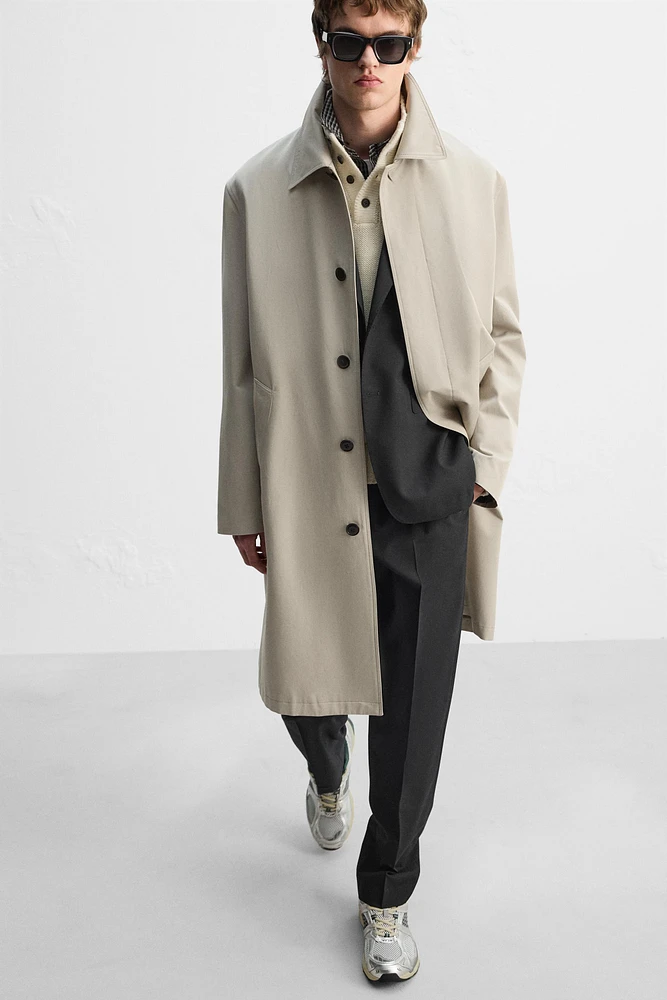 RELAXED FIT MANTECO TRENCH COAT