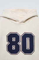 NUMBER VARSITY SWEATSHIRT