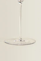 BLOWN CRYSTALLINE WINE GLASS