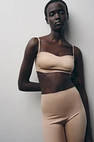 STRAPPY BANDEAU BRA WITH POLYAMIDE