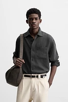 FLOWY POCKET SHIRT